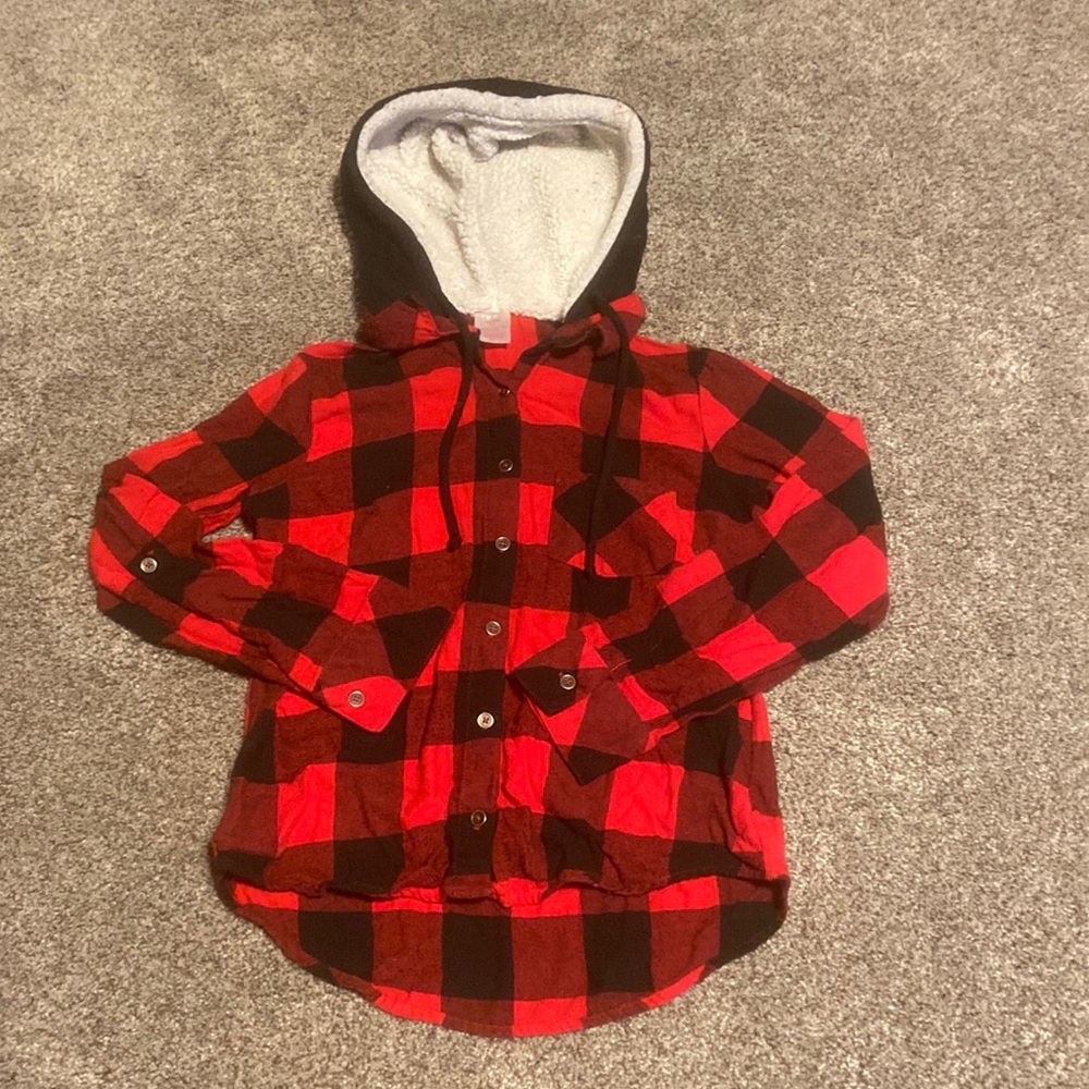 NOBO flannel shirt with hood